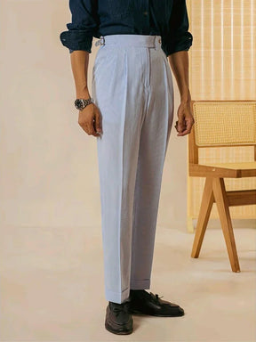 LORENZIO® Vintage High Waist Pleated Suit Trousers
