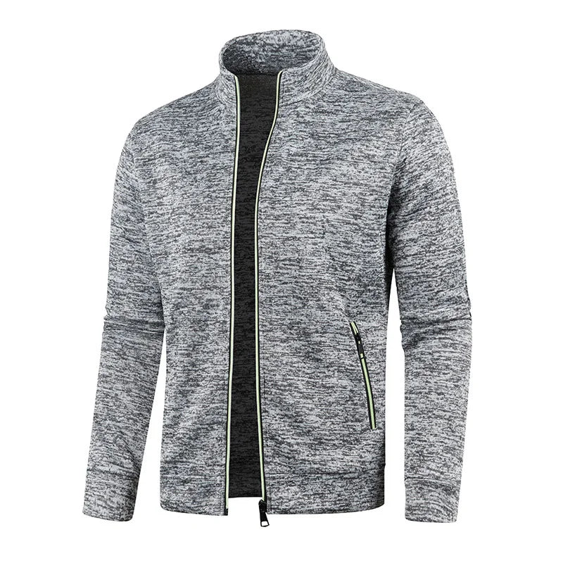 CROMWELL® Long Knit Cardigan with Zipper and Pockets