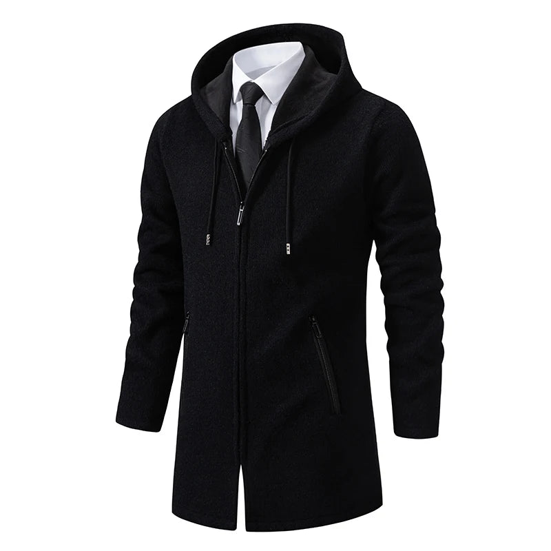 MARLBOROUGH® Long Hooded Knit Cardigan