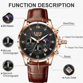 LIGE® Luxury Men's Watch