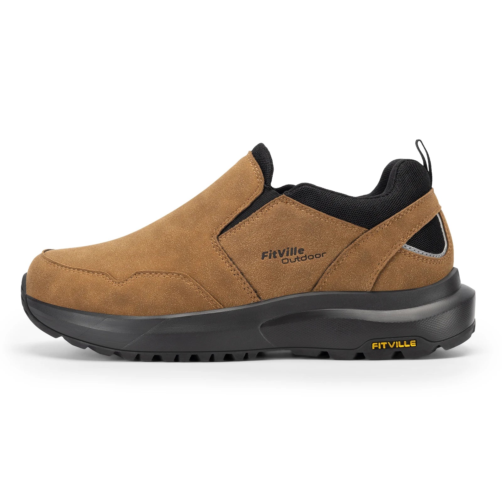 Fitville Heren Casual Schoenen Extra Breed Leren Slip-on - Nu 15% korting Fitville Heren Casual Schoenen Extra Breed Leren Slip-on - Nu 15% korting