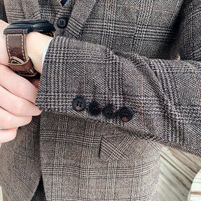 ASTONBURY® Langford Checked Cotton Suit