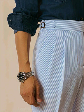 LORENZIO® Vintage High Waist Pleated Suit Trousers