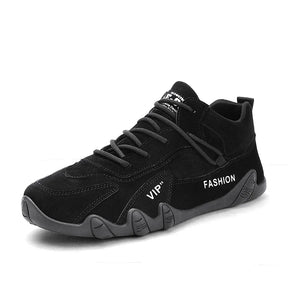 QAWAL® Men’s Lace-Up Microfiber Ankle Boots