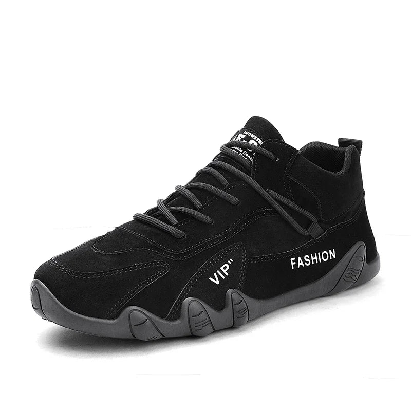 QAWAL® Men’s Lace-Up Microfiber Ankle Boots