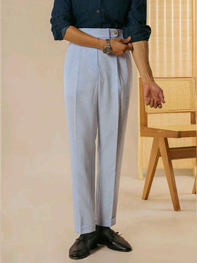 LORENZIO® Vintage High Waist Pleated Suit Trousers