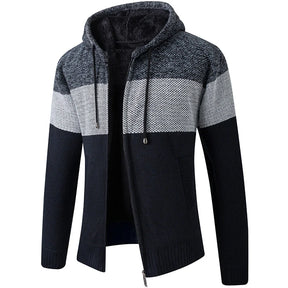 FAIRHURST® Padded Knit Hooded Cardigan